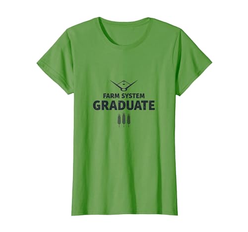 Farm System Graduate Baseball T-Shirt Women Medium