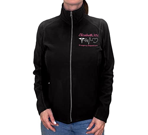 NACRE APPAREL Women's Custom Nurse Jacket Personalized Embroidered Lightweight Nurse Coat3