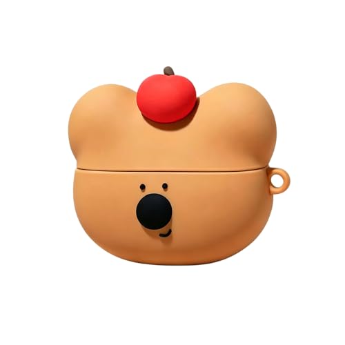 hgTUP AirPods Pro/Pro 2 �p �P�[�X �G�A�[�|�b�Y �v��/�v�� 2 ���� �p �J�o�[ ���� �N�} 3D ���� �V���R�� �ϏՌ� �S�ʕی�