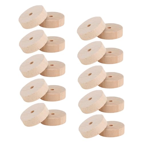 Mobestech Roda De Madeira Pequena 80 Peças Rodas De Madeira Para Artesanato Rodas De Madeira Modelo