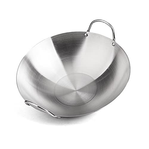 Wok Acero Inoxidable con Tapa de Vidrio 34cm-43cm miniatura 1