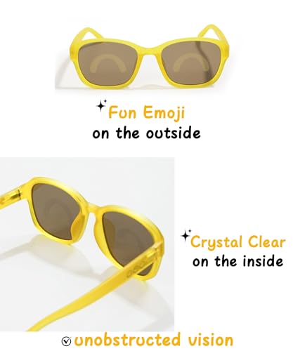 Image of SMILEYWORLD Teen Kids Sunglasses UV400 Protection Teenager Sunglasses, Fashion Shades for Boys Girls Age 12