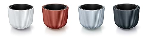 Grand pot de plantes blanc ø 35 cm Tymar pour terrasse et salon