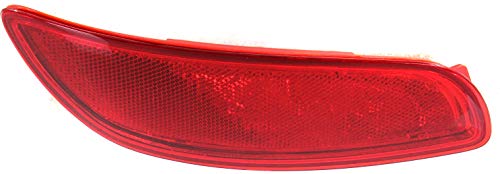 Evan Fischer Bumper Reflector Compatible With 2010-2012 Hyundai Santa Fe, Rear Driver Side HY1184107