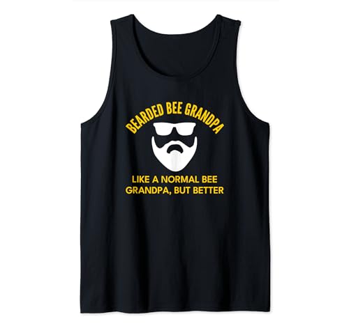 Bee Grandpa the Bee Guy Beekeeper Beekeeping Bearded Tank Top
