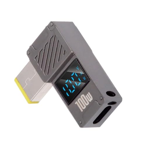 Image of Tobo USB C to DC Adapter,USB C Female to DC 11.0x4.5mm Barrel Jack Plug PD 100W Laptop Fast Charging Adapter with Wattage Display TD-1263CC
