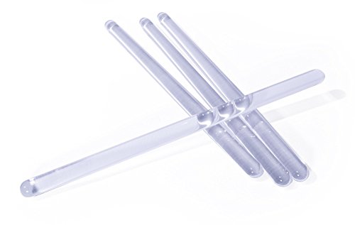 Laborshop24-2378-520 - Glasstäbe, Glasrührstäbe, Borosilikatglas massiv, Enden rund verschmolzen (L 200 mm Ø 8 mm, 10 St.) Cover