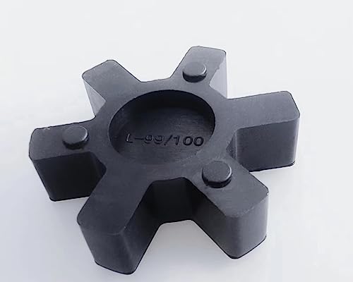 Image of 4 Pcs L100 NBR Rubber Spider Insert Solid Spider Center Inserts,Black, Suitable for L Jaw Coupling Set