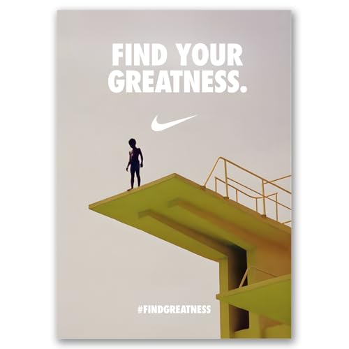 Póster Find Your Greatness de buceador A3: la solución ideal para renovar paredes de oficinas