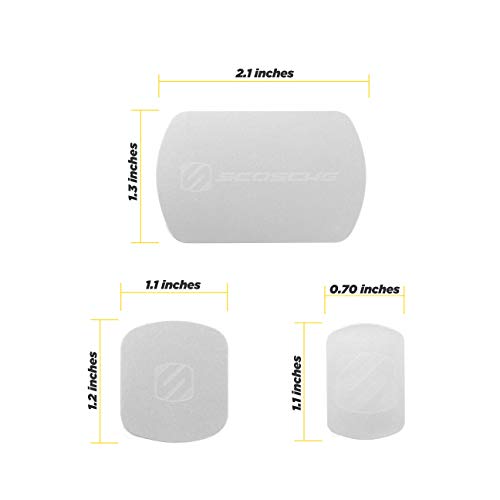 Image of SCOSCHE MagicMount Magnetic Mount Replacement Plate Kit - MagicPlate Color Matching Plates for iPhone /iPad and Other Smart Devices - Includes 3 Plates and 2 Cleaning Swabs - Silver (MAGRKSRI)