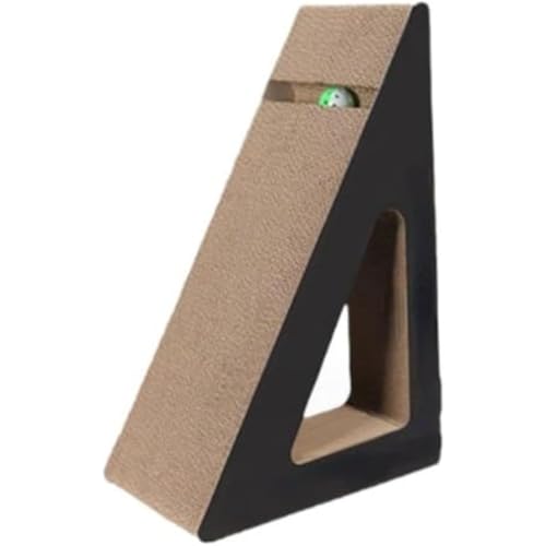 GrnArt 猫のスクラッチボード、段ボールの爪切り、垂直三角形の猫のスクラッチボード、猫のおもちゃ三角形の猫のベッド 耐久性のある減圧ストレスリリーフ運動 (XL)