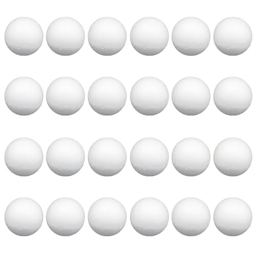 Zorfeter Foam Balls White 3 Inch 24 PCS