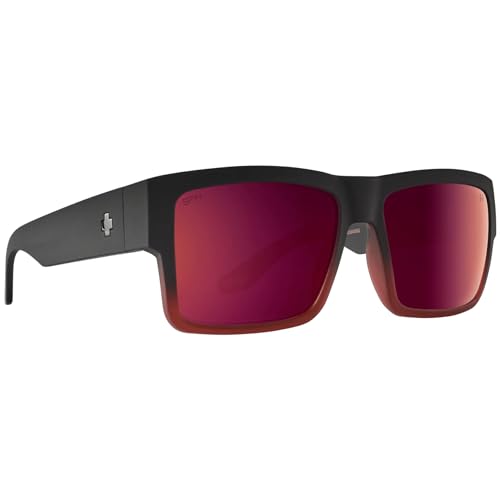 SPY Cyrus Soft Matte Blk Red Plum Fade-Happy Bronze Red Plum