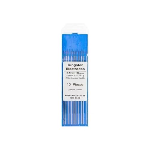 31Y0KzmtRcL. SL500 10pcs 2% Lanthanated WL20 TIG Tungsten Electrode 1.0 1.6 2.0 2.4 3.0 4.0 Blue Metalworking(Color:150mmx3.2mm)