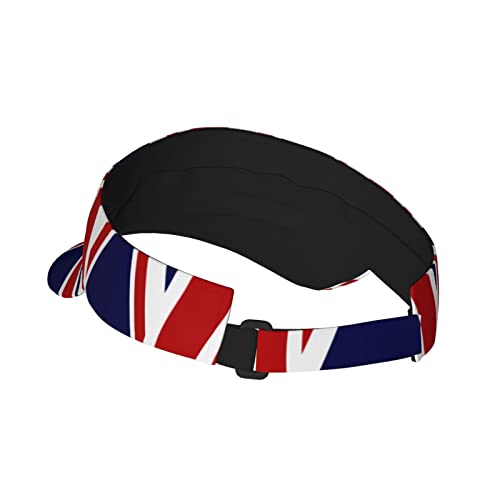 Visera de sol deportiva con bandera británica UK para hombre y mujer miniatura 3