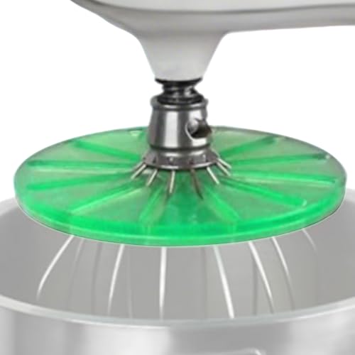 Genérico Accesorio Batidora Protección Salpicaduras 0,5 Cm Barrera Anti Rociado para Cabezal Mezclador, Raspador para Recipiente Vertical, Escudo Seis Reduce Salpicado Durante Mezcla