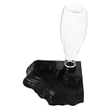 JUMPLAWN 爬虫類 自動給水器 亀水フィーダー 滑らかな表面でお手入れ簡単 トカゲやリクガメに 自動水補給機能付き 新型デザイン ブラック