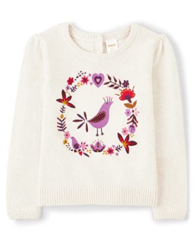 Gymboree Girls And Toddler Long Sleeve Sweaters, Spice Mkt Bird, 7 #TOP17