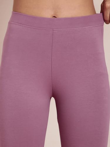 Image of TWIN BIRDS Super Stretchable Cotton Elasthane Fabric Ankle Length Leggings for Women