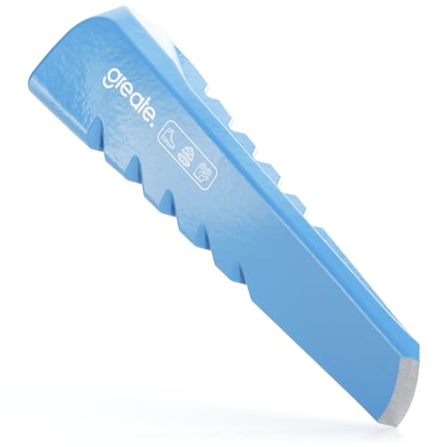 greate Cuña Forestal acero para madera - astilladora de troncos resistente al desgaste y duradera templado C45 - partir leña, cuña leña, astillador de troncos