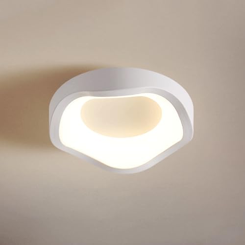 Elksdut Modern LED Ceiling Lights, Small Led Close To Ceiling Light Fixture, 12W Geometry Ceiling Lamp For Bedroom Hallway Aisle Corridor Light Lighting (Cool White, 6000K) โ image 1