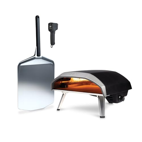 Image of Ooni Koda 16 Propane Gas Pizza Oven - Essentials Pizza Oven Bundle - Includes 14 inch Pizza Peel and Infrared Thermometer