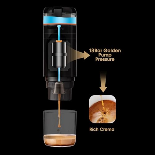 Cafetera portátil eléctrica con batería 60 mL miniatura 7