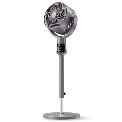 Embilis Oscillating Pedestal Fan, Ultra-Quiet 25dB Standing Fan with 8