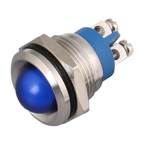 Luz LED de señal redonda metal 24V 22mm piloto luminoso indicador para panel técnico