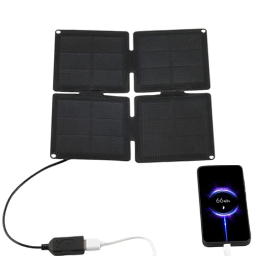 Caricabatterie solare - Caricatore compatto per pannello pieghevole multifunzionale ad alta efficienza accessori da campeggio per ventilatori telecamera di sicurezza monitor telefono