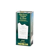 Valle Pastini - Aceite de Oliva Virgen Extra Italiano Evo Blend Abruzzo, Extraído en Frío, Lata de 5 Litros, Sabor Afrutado Medio