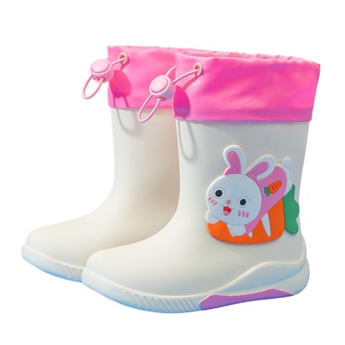 Generisch Botas de lluvia para niños, impermeables, antideslizantes, ideales para niñas y niños para jugar en condiciones húmedas por charcos, adecuadas para escuela, ocio, camping, tiempo lluvioso