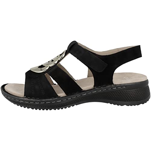 ARA Hawaii, Sandalia Mujer, Negro 048057, 36 EU
