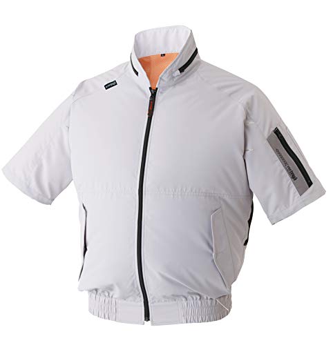 アタックベース　風神空調服半袖　 Mサイズ グレー アタックベース 空調風神服半袖ブルゾン(ファンなし) 055 | 空調
