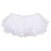 My Lello Big Girls 10-Layer Short Ballet Tulle Tutu Skirt (4T-10yr) -White