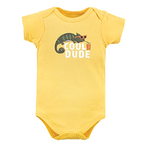 Image of Hudson Baby Unisex Baby Cotton Bodysuits, Desert Animals, 3-6 Months