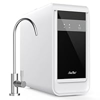 SimPure Q3-600 Tankless Reverse Osmosis System, Under Sink Water Filter System 600 GPD, 8 Stage Electric RO Water Filtration, Reduce 98% TDS, 2:1 Pure to Drain, USA Tech, NSF/ANSI 58 Certified, FCC