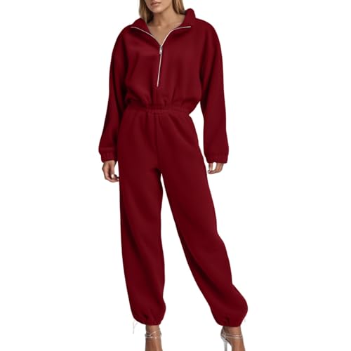 Mono de forro polar mujer pijama entero cálido traje de casa cómodo con cremallera Y2K