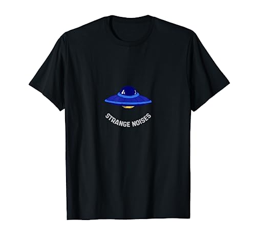 Strange Noises Retro Funny UFO Alien Designs Presente Camiseta