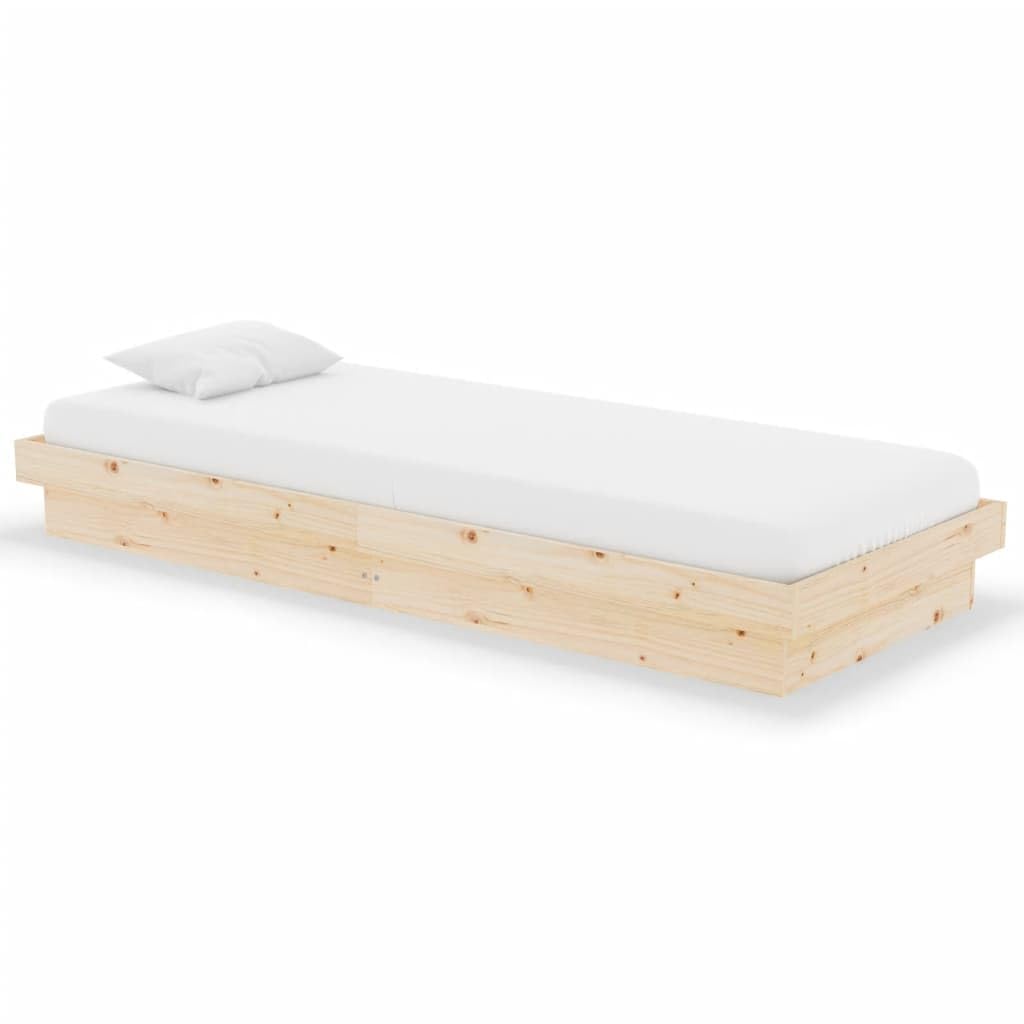 Lite drewno sosnowe rustykalny urok 75x190 cm Brąz
