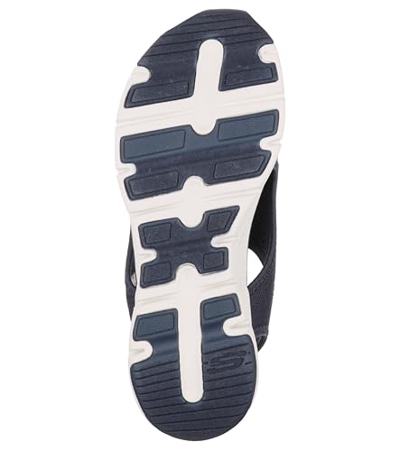 Skechers Women's Arch Fit - City Catch Womens Knit Slip-On Sandals, Navy, 8