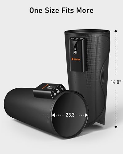 QUINEAR Cordless Leg Massager with Heat and Air Compression, Calf Massager - image 4