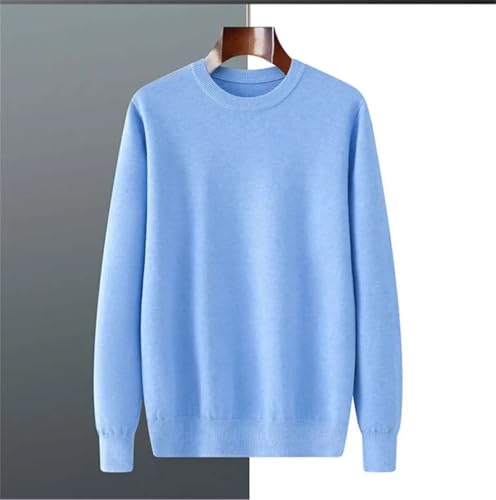 Men's Sweaters Crew Neck Long Sleeve Casual Business Large Size Pullover Sweater3