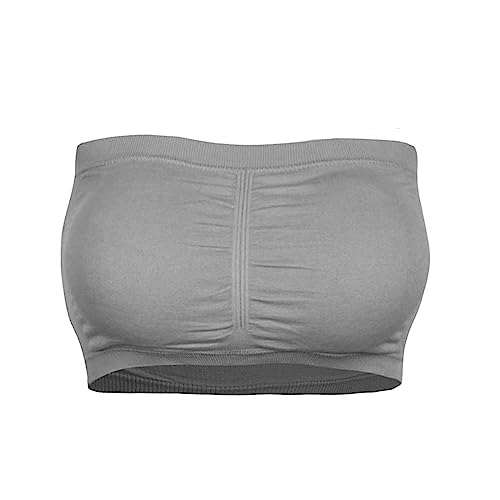 Sujetador sin tirantes bandeau top acolchado multicolor talla xxxl para mujeres stretch 2