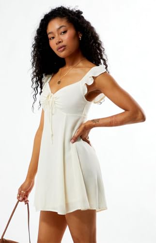 LA Hearts Women's Keyhole Babydoll Mini Dress2