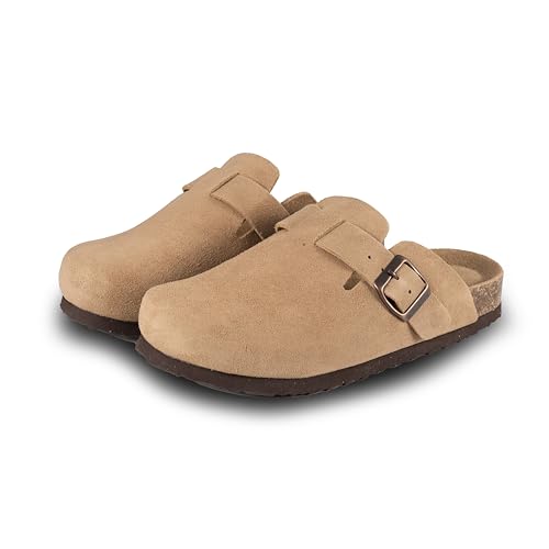 Image of EMMA NEW YORK Womens Clogs Mules Slip-On for Women with Arch Support Cork Footbed Potato Shoes