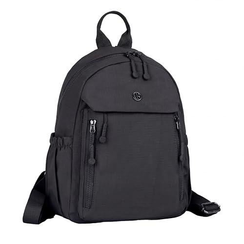Image of Women Backpack for College, Office, Travel, Daily Use, Outdoor, Lightweight Water Resistant Nylon Stylish Daypack Bag with Multiple Pockets, Adjustable Straps, Durable Zipper