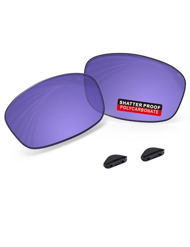 Image of PRO+ Polycarbonate Replacement Lenses & Nose Pads for Oakley Fives Squared(4+1) OO9238 Sunglasses