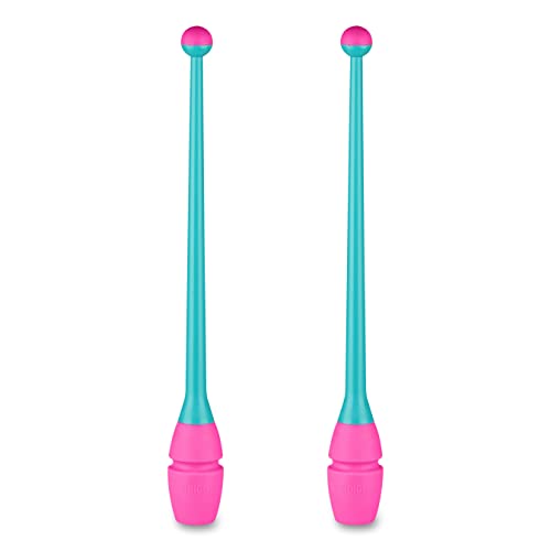 DRUNA Mazas Engarzables de Tecnocaucho Indigo 41 cm Turquesa-Rosa