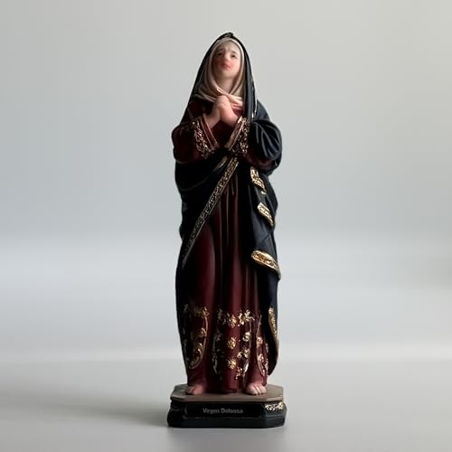 Estatua Virgen Dolorosa de Resina, 20 cm miniatura 3
